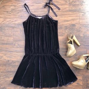 Vince Brown Velvet Dress